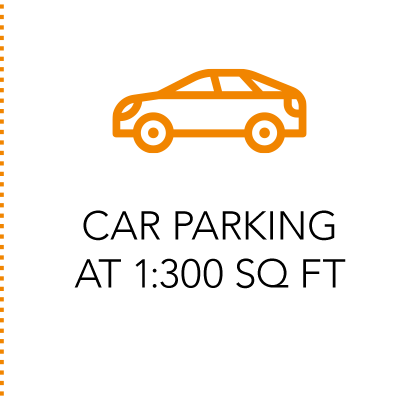 Car Parking at 1:300 sq ft