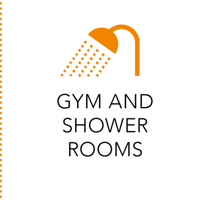 Gym and shower rooms